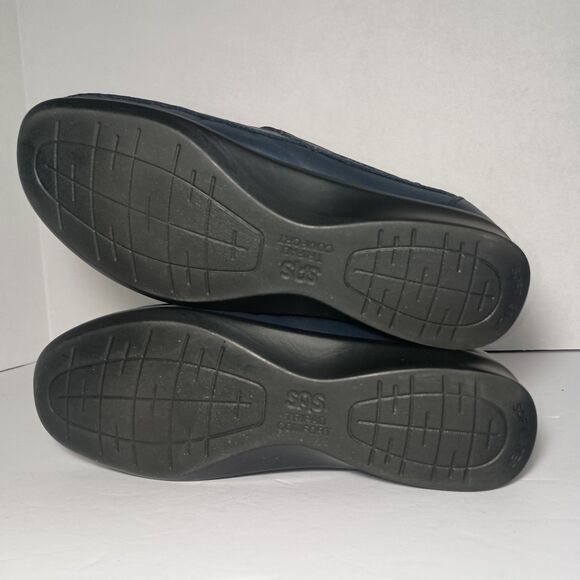 SAS Tripad Comfort Roamer Navy Nubuck Leather Shoe Loafer Wm's 7.5 L8882140 - Picture 5 of 16
